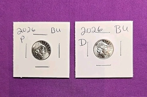 New Listing2026 P & D Emerging Liberty Dimes "BU"  In Coin Flips! **FREE SHIPPING**#wj492