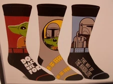Star Wars lego Socks  3 Pair CREW SOCKS SIZE 8-12 Bioworld Mens