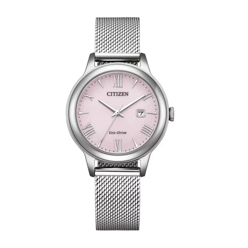 Orologio Donna Citizen Eco-Drive EW2621-75X Rosa Maglia Milano 31mm Nuovo