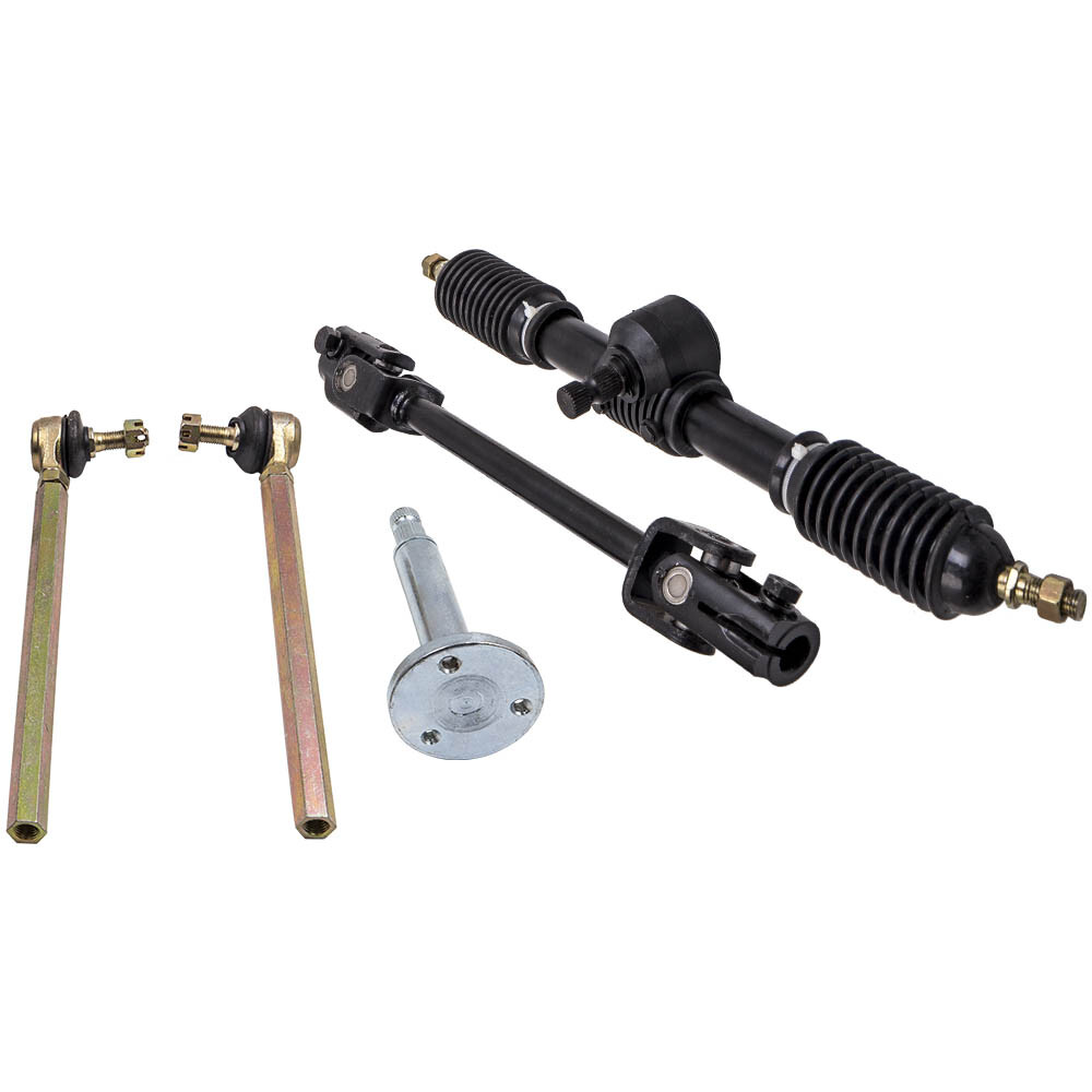 Steering Assembly Fit For 110cc Go Kart Tie Rod & Adjustable Shaft 9.75-12.5""