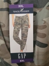 Womens Classic Olive Camo Gap Ladies Tencel Jogger Size XXL