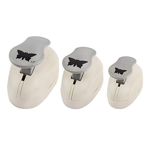 Perforatrice per carta, 3 pezzi, farfalle in 3 diverse dimensioni, 3,5 x (Z0F)