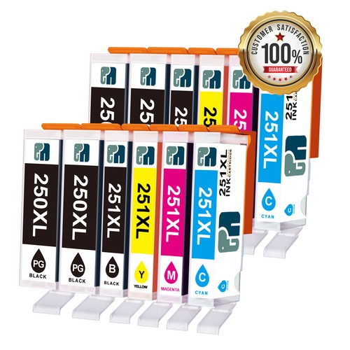 Tinta combinada de impresora para PGI-250 CLI-251 Canon Pixma MG6620 MX922 iX6820 iP7220 - Imagen 19 de 19