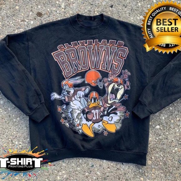 Vintage Cleveland Browns Looney Tunes NFL SweatShirt Unisex Men Women  KV13008 | eBay