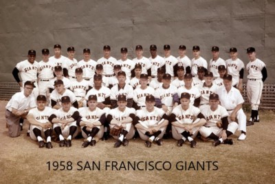 1958 SAN FRANCISCO GIANTS 8X10 TEAM PHOTO BASEBALL PICTURE MLB