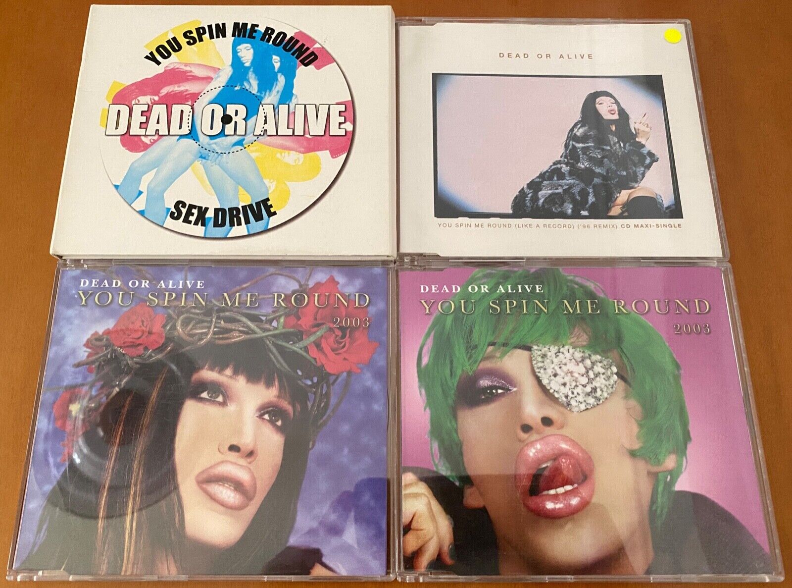 DEAD OR ALIVE You Spin Me Round '96 Remix / 2003 RARE 4x CD-SINGLE LOT 5 Discs!!