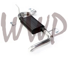 Stainless 2.5" Axle-Back Exhaust Muffler System 07-18 Jeep Wrangler JK 3.6L/3.8L