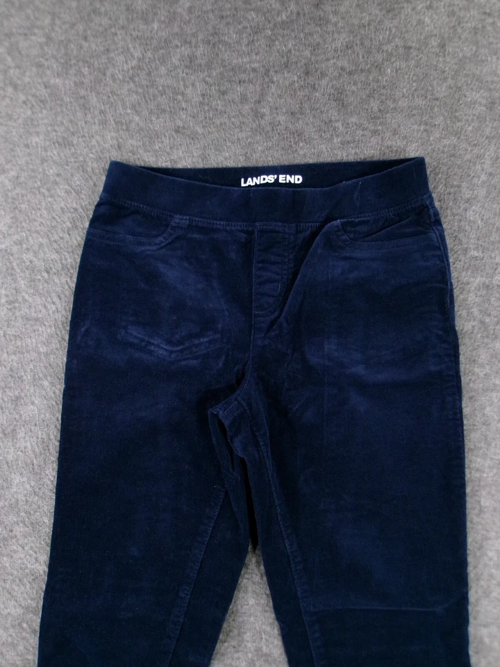 Pantalones Lands End Juveniles 12 Azul Pull On Jegging Causal Suave Elástico Escuela Foto 4 de 4