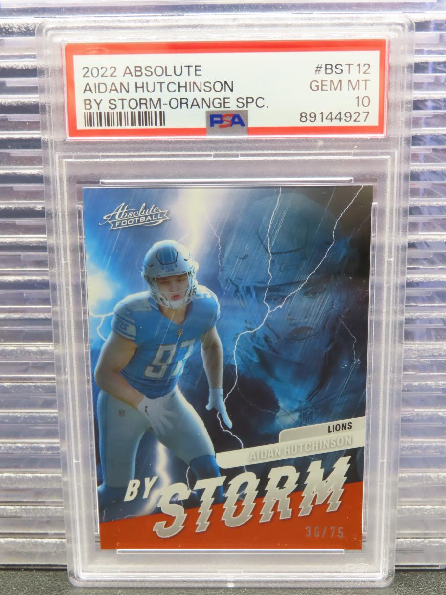Aidan Hutchinson Panini Absolute By Storm #BST12 Orange Spectrum