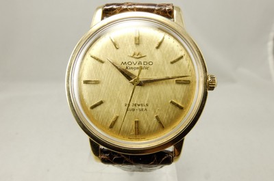 MOVADO vintage oro 1960s 14K Sub-Mare KINGMATIC Orologio Automatico 40531 |  eBay