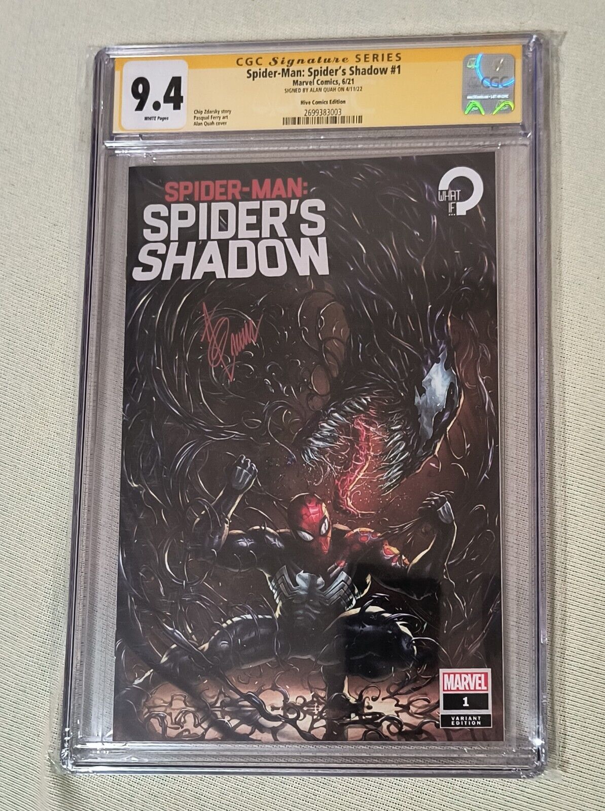 Spider-Man Spider's Shadow #1*SS CGC 9.4*2nd Highest graded-Signed by Alan Quah 