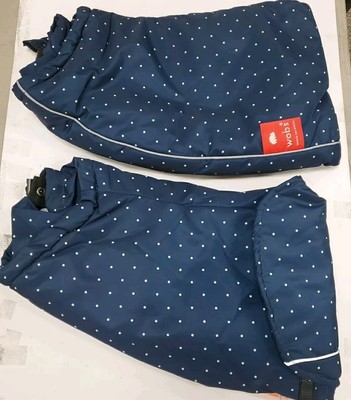 New Wobs [Warm On Bikes] Polka Dots Design To Keep You Warm Arms Navy OS