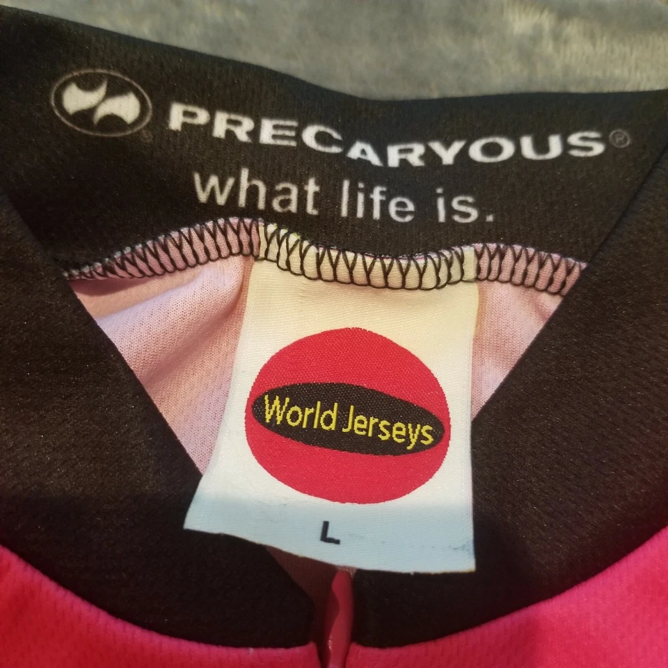 World Jerseys Mujer Grande Rosa Cremallera Completa Sin Mangas Ciclismo Jersey Motociclista Chica Foto 3 de 4