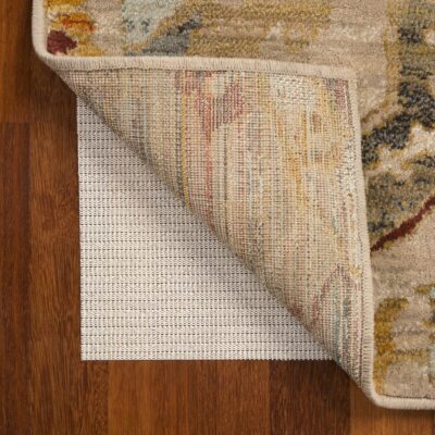 6 Round Basic  Beige Non Slip Rug Pad