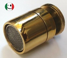 AERATORE OTTONE CON FILTRO ROMPIGETTO M 24x1 CON SNODO DORATO - BAGNO ORO 24KT