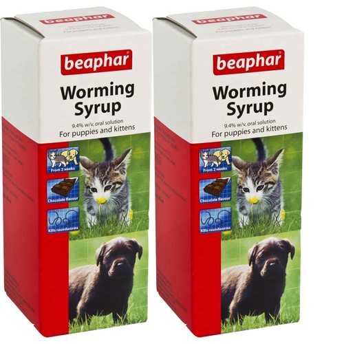 Sherley's Puppy/Kitten Worming Syrup 45ML 2 Pack Deal eBay