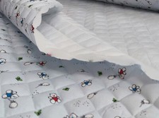 TESSUTO TRAPUNTATO COTONE STAMPATO BIMBO BIMBA H CM 150 AL MEZZO METRO