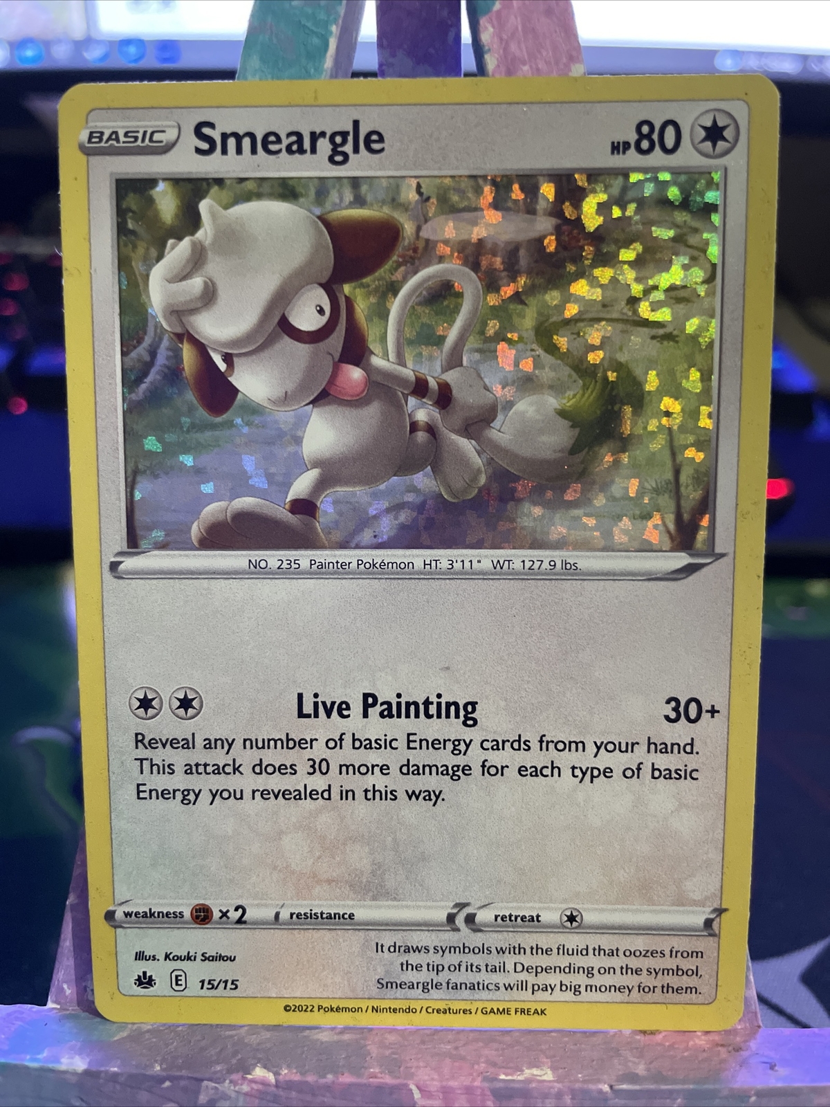 Pokémon TCG Smeargle McDonald's Promos 2022 15/15 Holo Holo Rare
