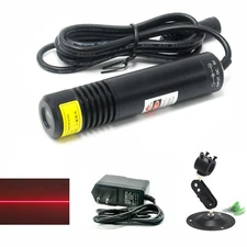 Positioning Line 650nm 100mW Red Laser Diode Module 5V Adapter w/ 22mm Holder