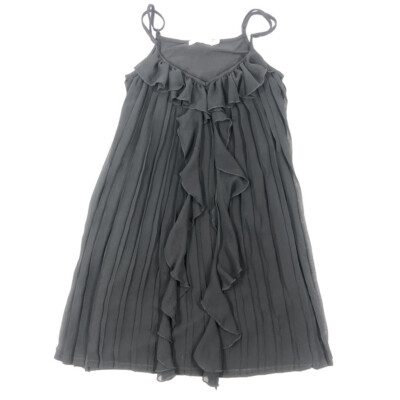 strapless open back dress Something to Say Pleated Denim Dress in Crimson Crimson / L