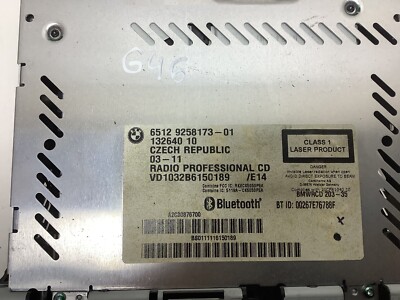 BMW 1 Series E87 Stereo Radio CD Player 9258173 for sale online | eBay