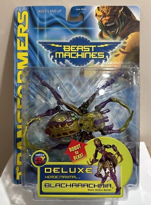 TRANSFORMERS Beast Machines BLACKARACHNIA Black Widow Spider Hasbro