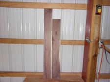 2 PC WALNUT LUMBER WOOD KILN DRIED BOARDS LOT 98T 15/16" THICK END MATCHED FLAT