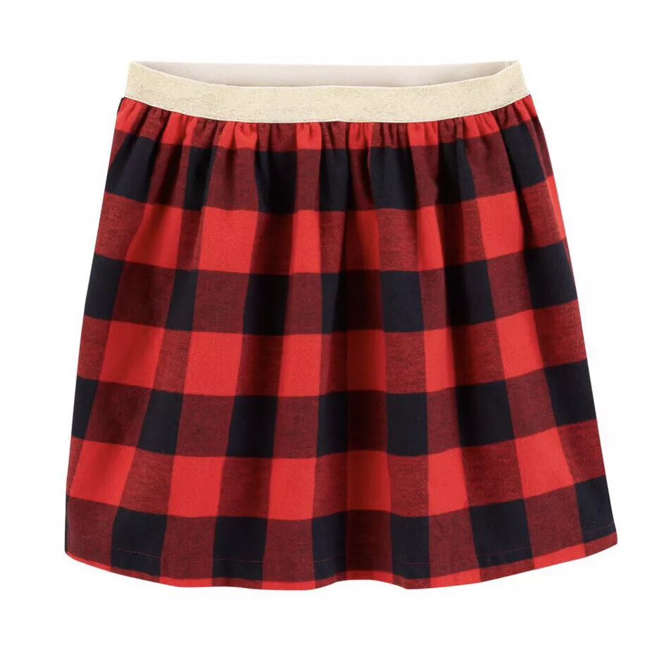 Carter's red cheap plaid skirt