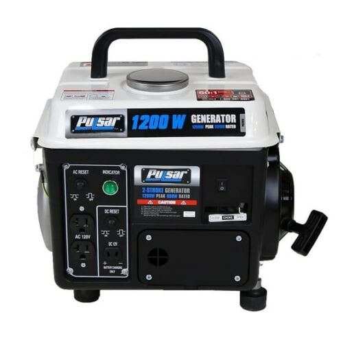 Pulsar PG1202SA 1200 Peak Watt, 900 Running Watt Portable 2-Cycle Gas Powered Ge