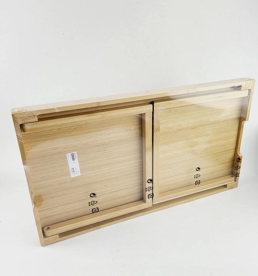 Ikea Resgods Breakfast Coffee Laptop Bed Tray Bamboo Handy Shelf Foldable Legs - Image 4 of 4