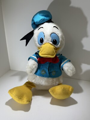 Vintage Disneyland Donald Duck Sailor Plush 9  Mickey & Friends Walt Disney USA