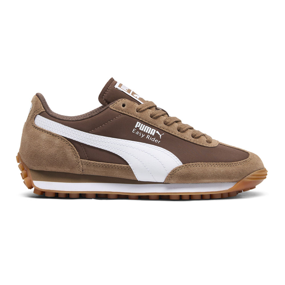 Puma Easy Rider SN Молодежные коричневые кроссовки на шнуровке для мальчиков Повседневная обувь 40284205