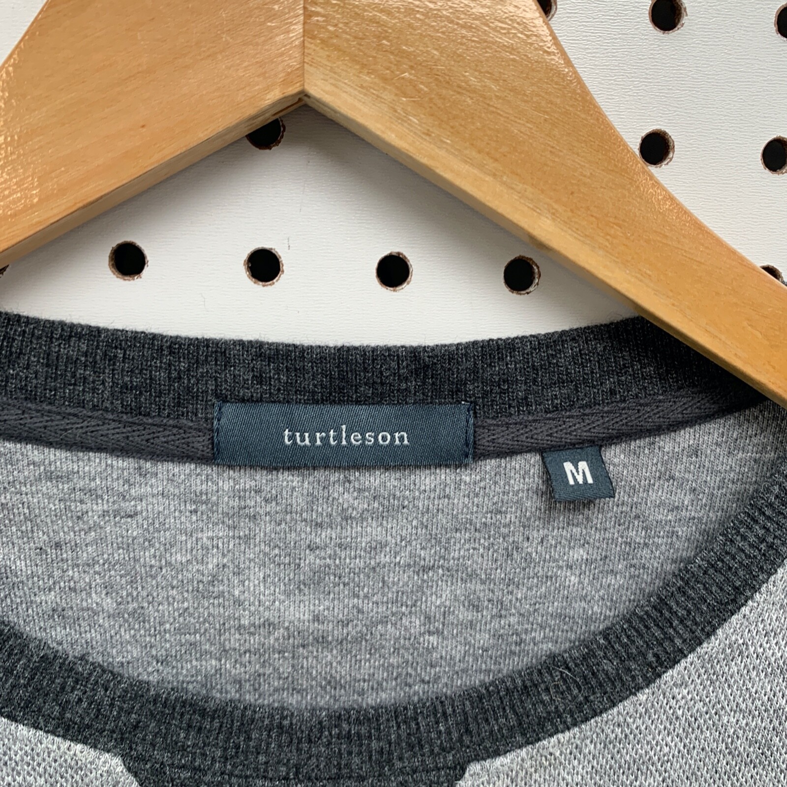 TURTLESON Pima Cotton Pullover Medium Sweater Gra… - image 10