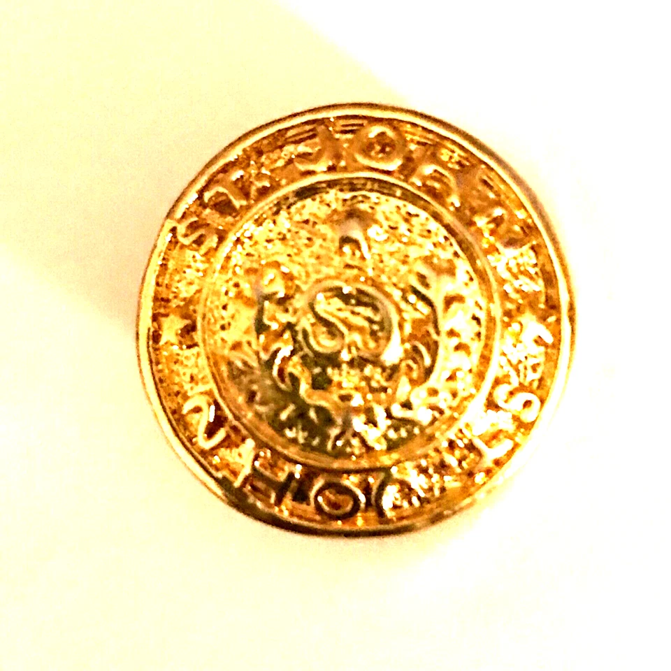 St John New York Gold Hauté Couture N.Y.C Designer Gold Vintage Button 20mm RARE - Image 3 of 4