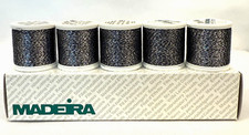 Madeira Metallic Black  Silver Embroidery Thread No. 40,260 200m NEW Choose Qty