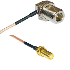 RG316 N Female Bulkhead Angle to SMA Female Long RF Cable Rapid-SHIP LOT