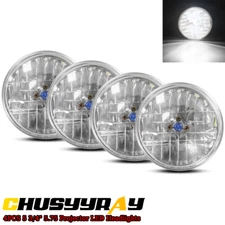 4Pcs 5.75" inch Round Headlights High-Low Beam for Jaguar XJ6 XJS XJ12