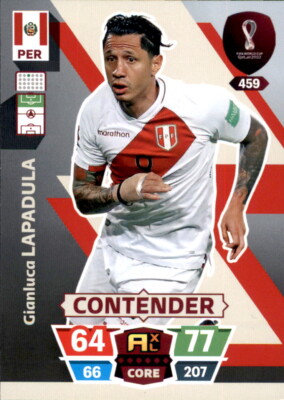 Adrenalyn XL WM 2022 Qatar Trading Card Nr 459 - Gianluca Lapadula - Contender