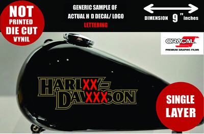 Harley 883 Style Outline Vinyl Decals Stickers fits suitable gas tank kit set