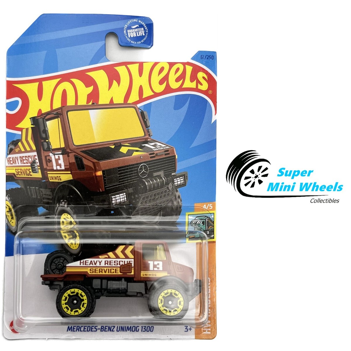 Hot Wheels 2023 #61 - Mercedes-Benz Unimog 1300 (Brown) | eBay