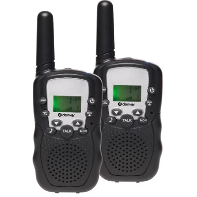 Denver PMR-Funkgeräte-Set WTA-448 Walkie Talkie Funkgerät, schwarz