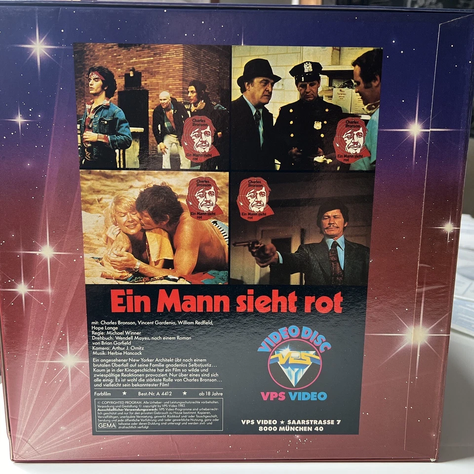 Ein Mann sieht rot - Charles Bronson - Laserdisk Oscar premierter Film - Bild 2 von 3