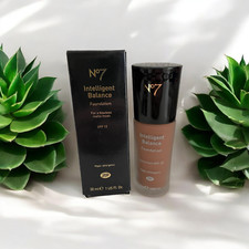 Boots No7 Intelligent Balance Foundation 30 ml ~ 55 Mocha ~ BNIB