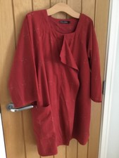 Gudrun Sjoden Red Lightweight Ikat Woven Jacket