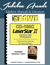 ROWE CD-100C LaserStar II Service & Parts Manuals &Troubleshooting 2 Volume Set