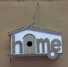 Metal and Wood Camper Style Home Birdhouse 11.5"x4.75"x7.75" New