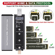 M.2 NVMe PCI-E SSD zu USB 3.1 Typ-C Gehäuse ...