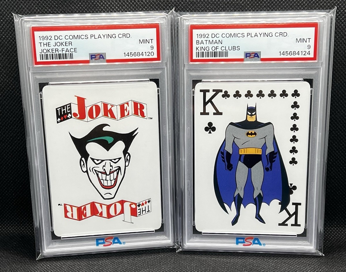 1992 DC Batman Animated Cards Joker Face- Joker / King Clubs