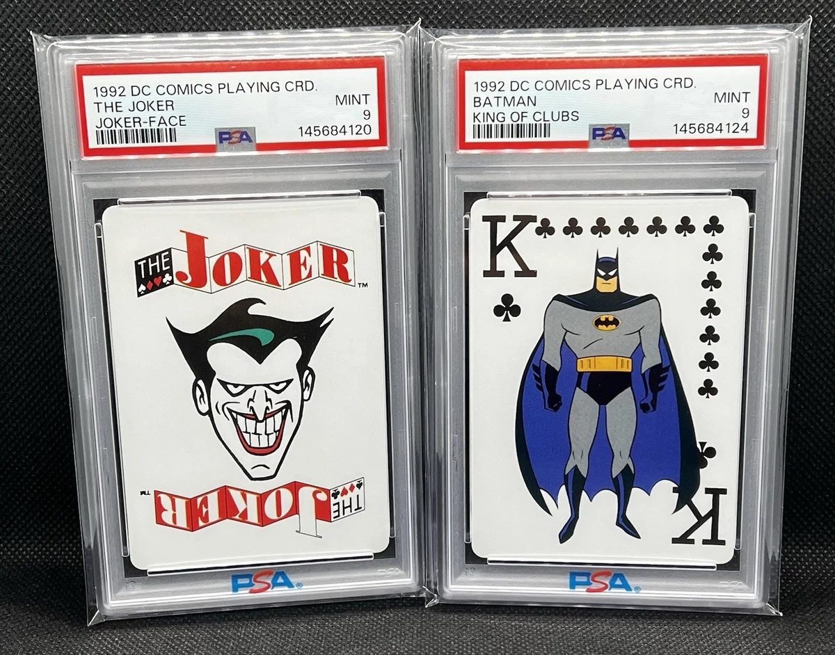 1992 DC Batman Animated Cards Joker Face- Joker / King Clubs