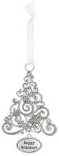 Ganz Ornament Oh Christmas Tree with Snowflakes - Happy Holidays